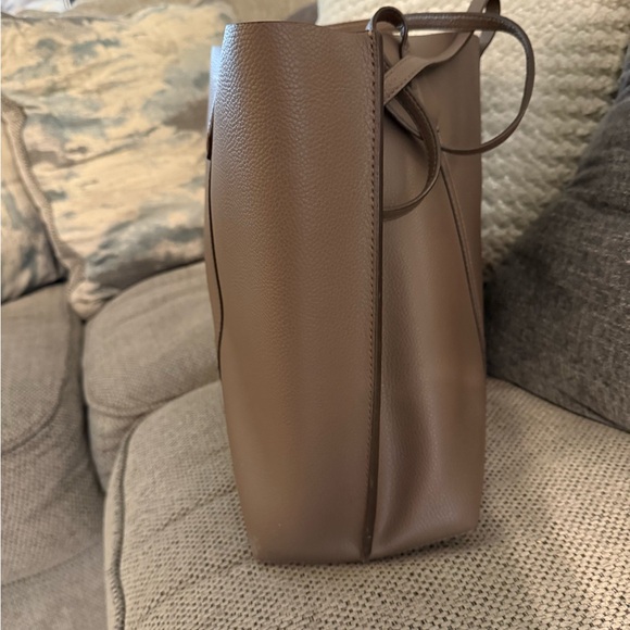 Tory Burch Taupe Leather Tote